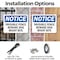 Signmission Invisible Fence Beware Dog Might Bite OSHA Notice Sign, Plastic, 14in W x 10in L, 2PK OS-2PACK-NS-P-1014-L-13717 - alternate 6